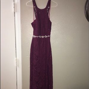 purple prom dress